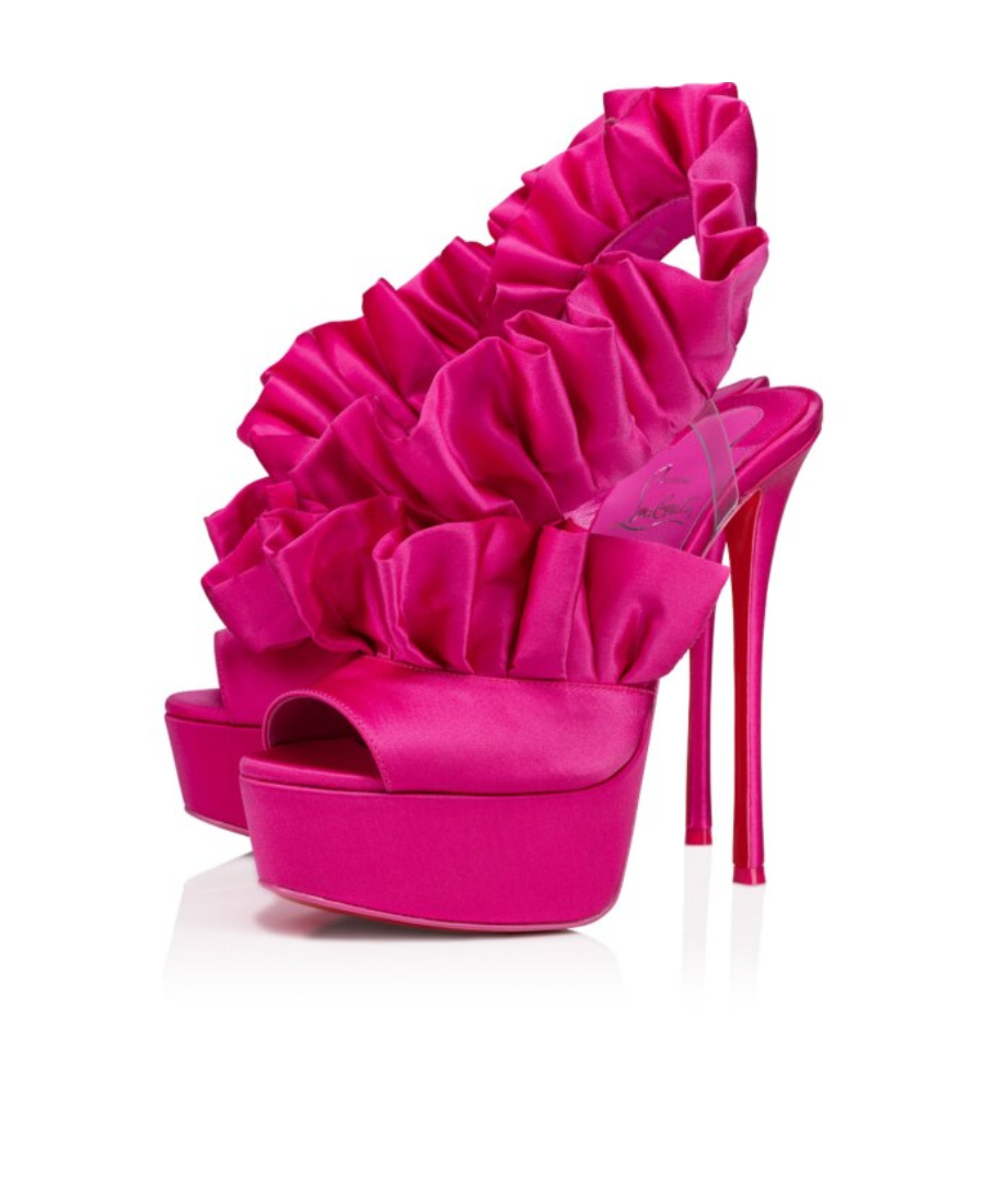 Christian Louboutin Froufrou Alta High-heeled Sandals In Pink