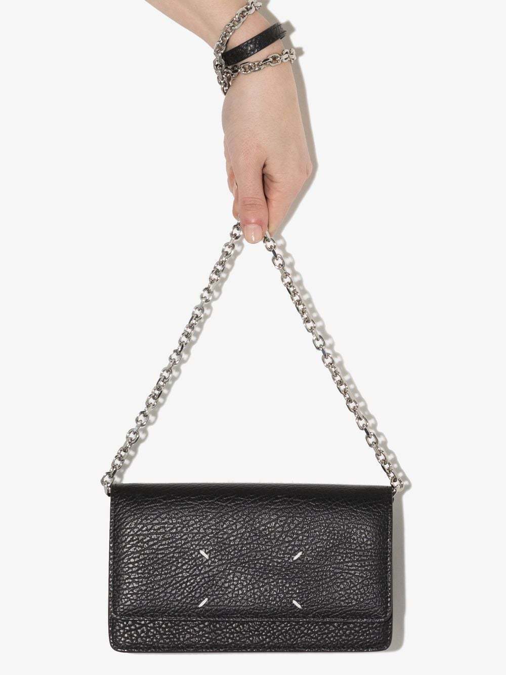 Maison Margiela Subtle Four-stitch Logo Rectangular Bag In Black