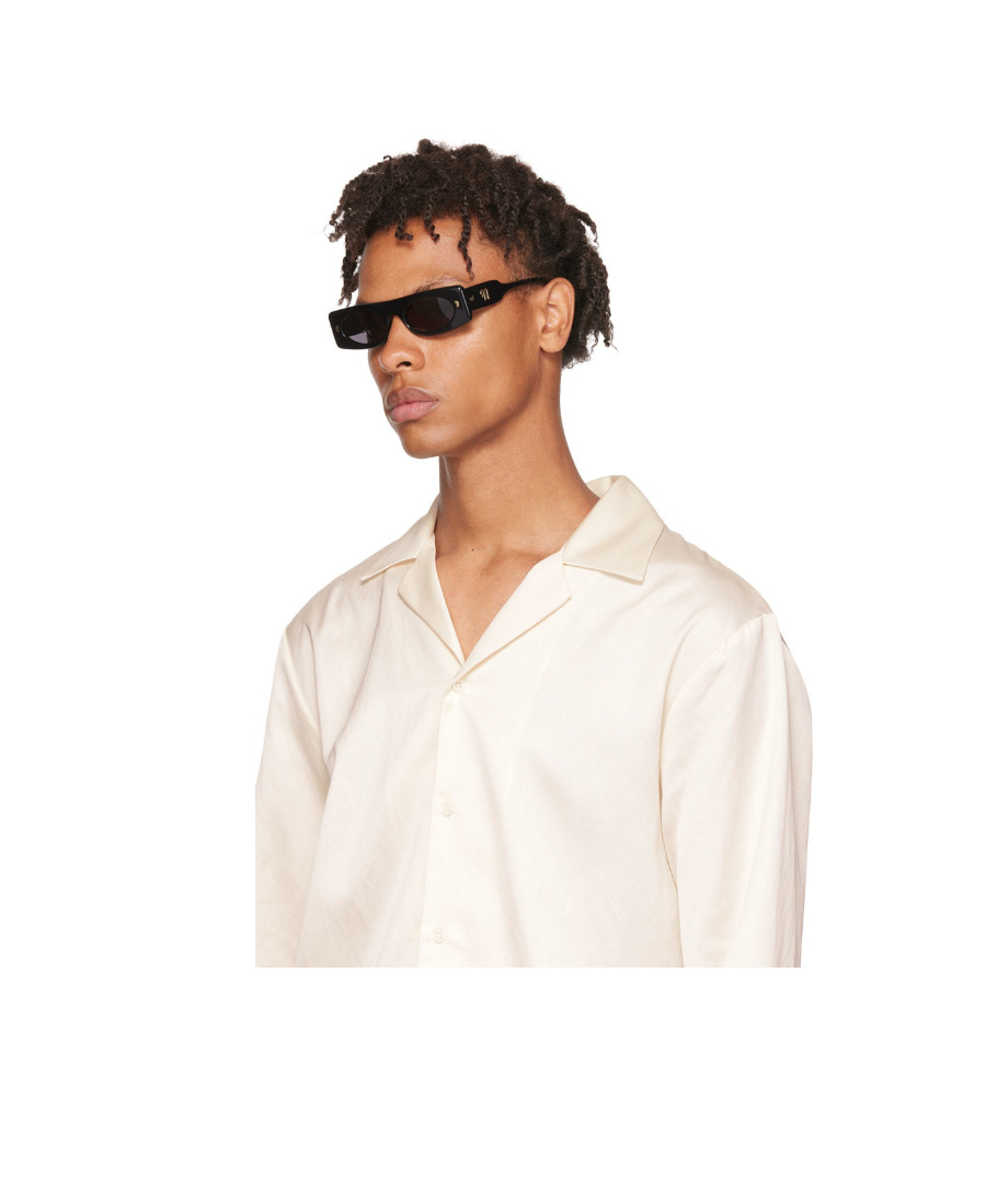 Nanushka Rectangular Frame Sunglasses In Black