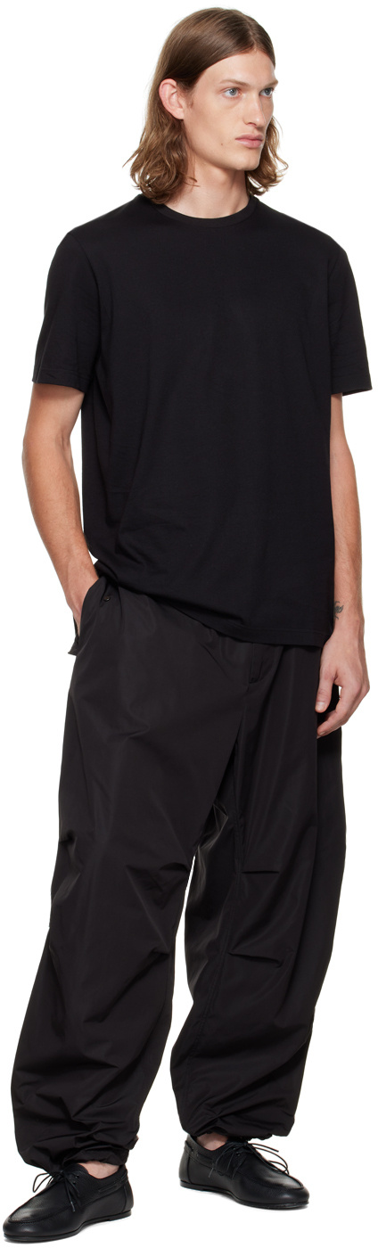The Row Item O-neck Short-sleeved T-shirt In Black