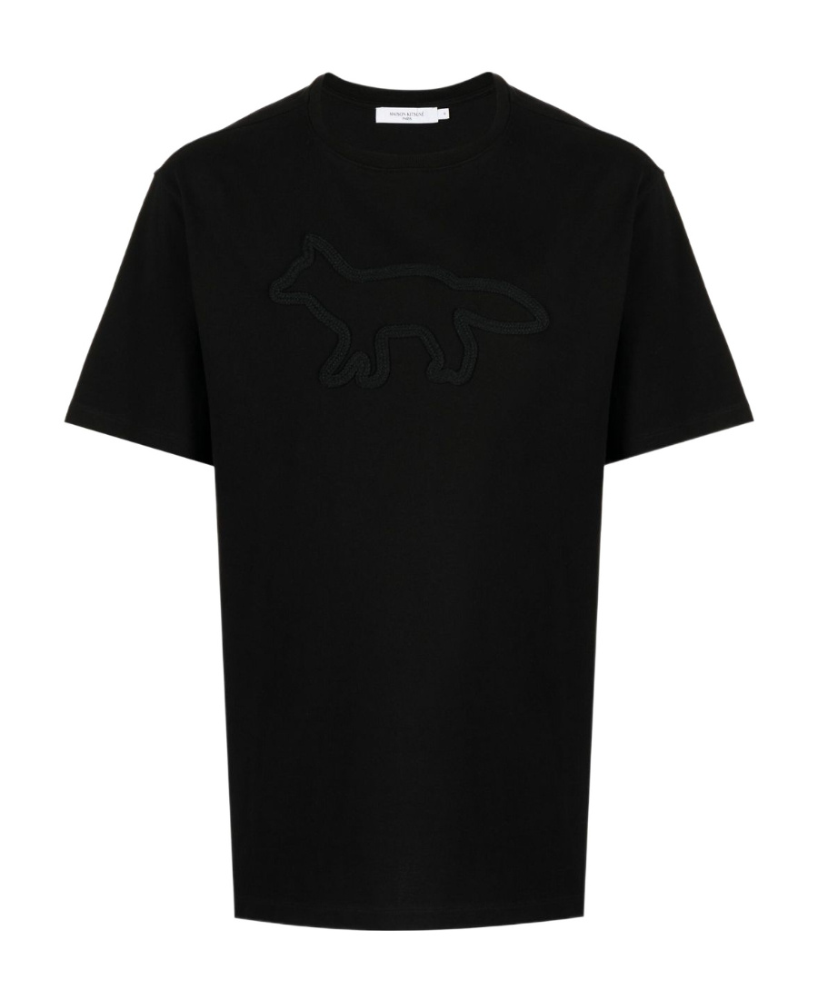 MAISON KITSUNÉ CONTOUR FOX EMBROIDERED T-SHIRT