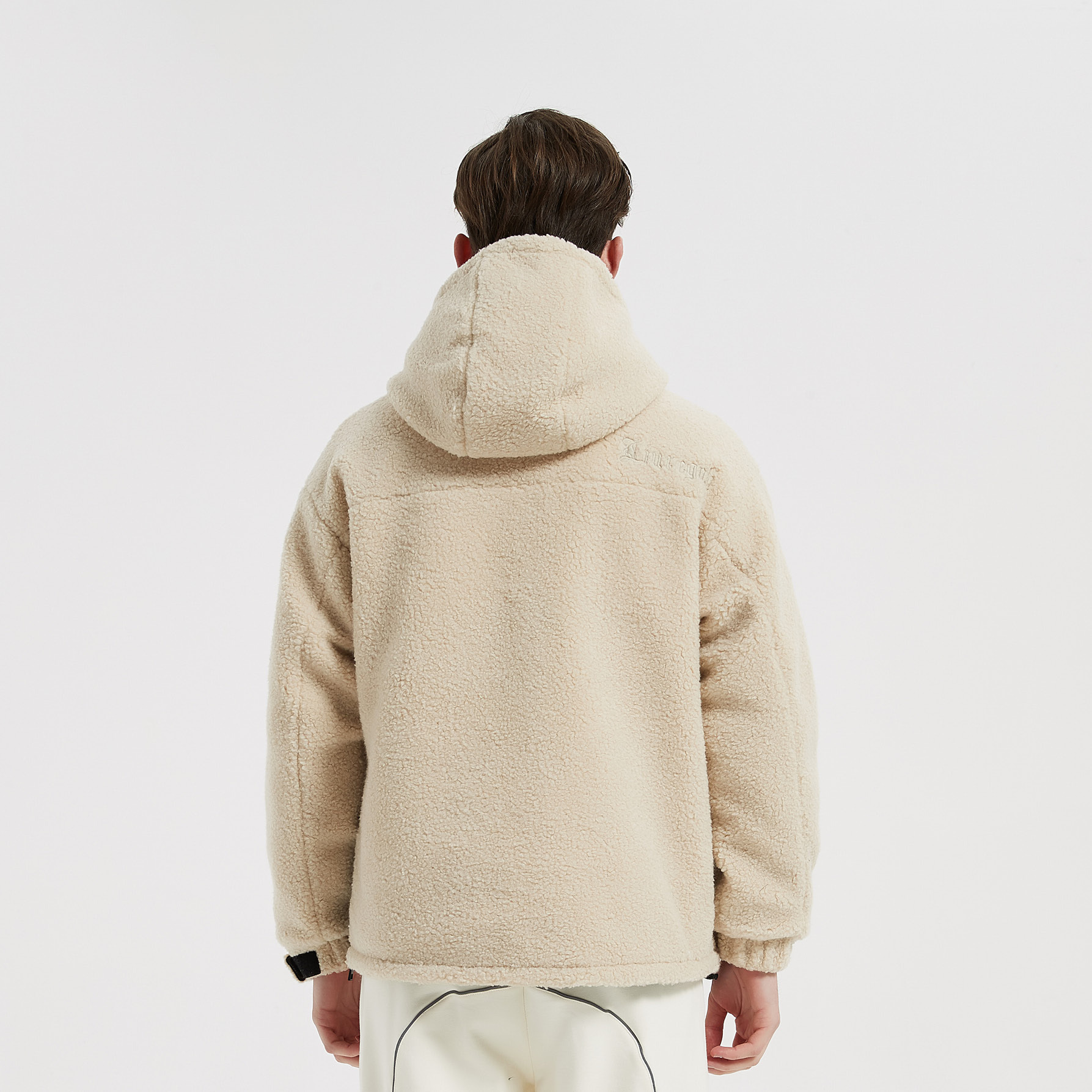Liuregali Hooded Long-sleeved Down Jacket In Nude
