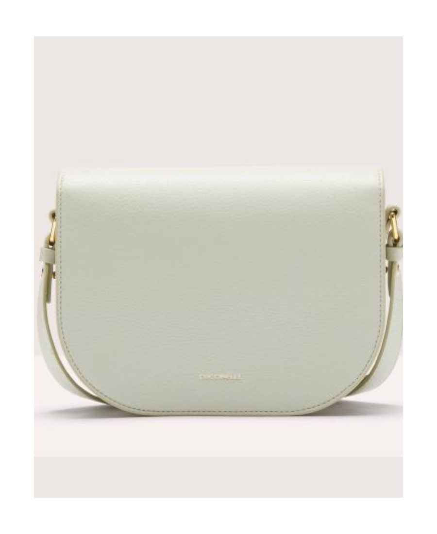Shop Coccinelle Dew Small Shoulder Bag In Gray