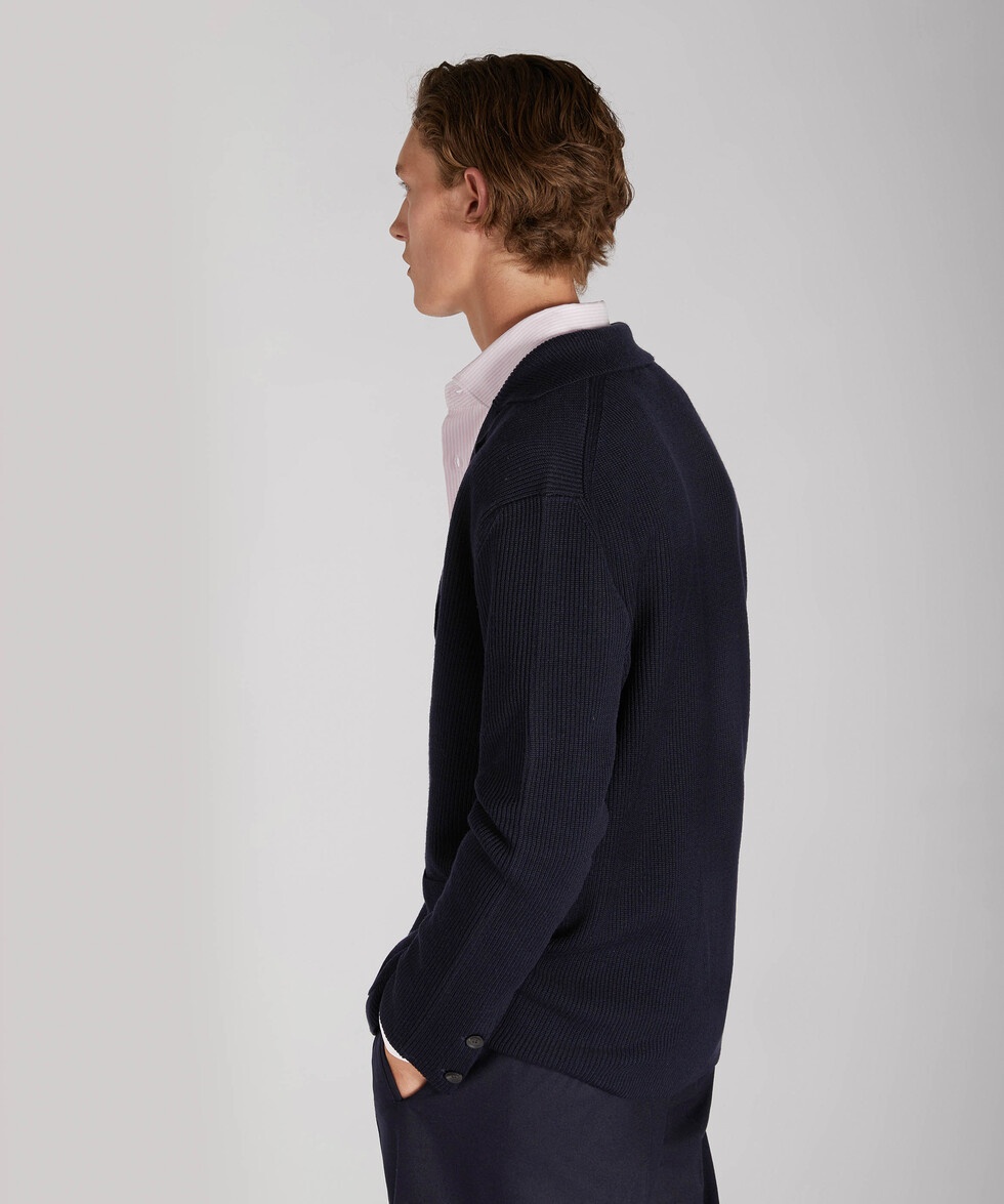 Zanone Notched-lapels Virgin-wool Blazer In Black
