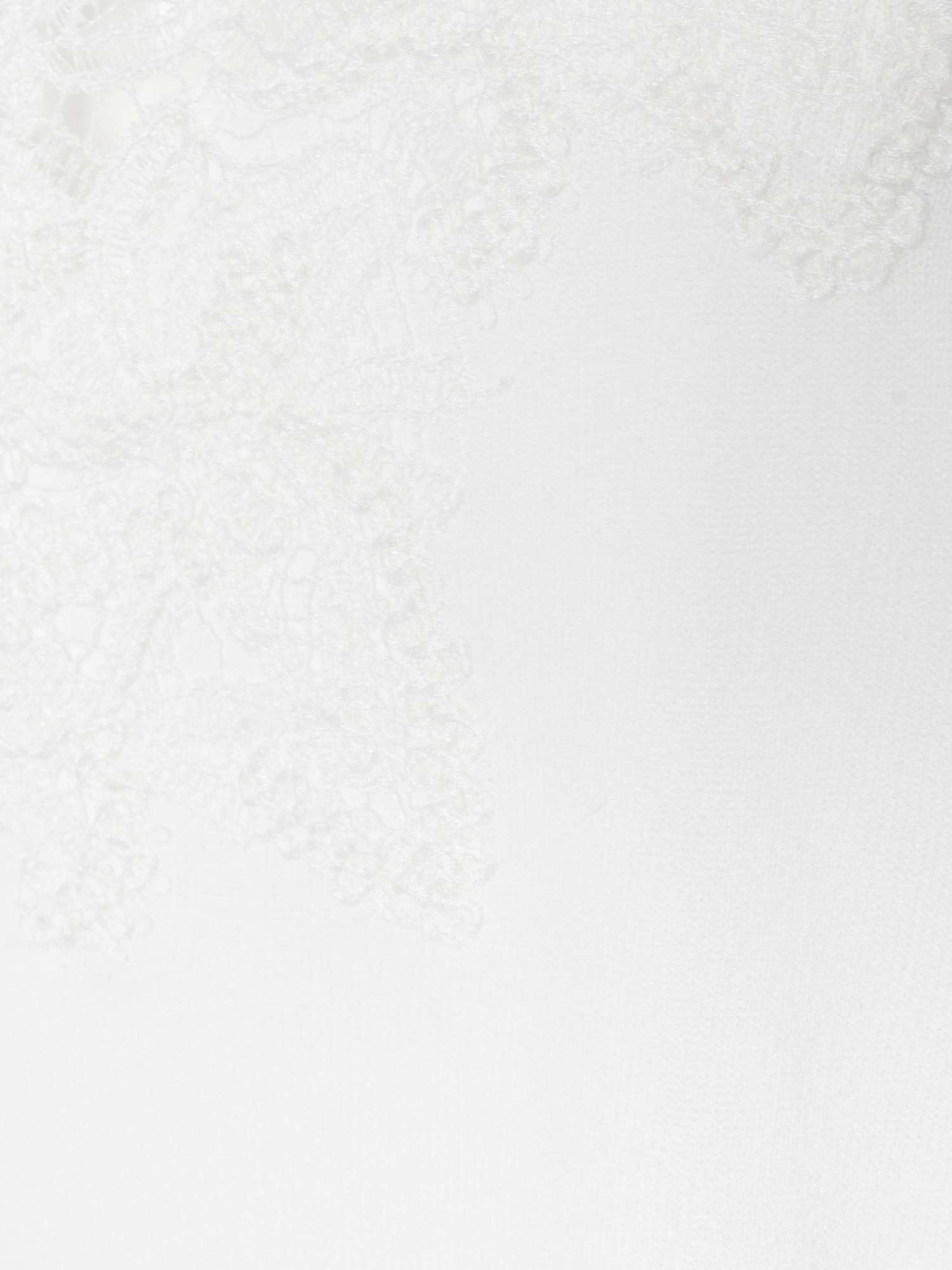 Ermanno Scervino Long-sleeved Knitted Sweater In White