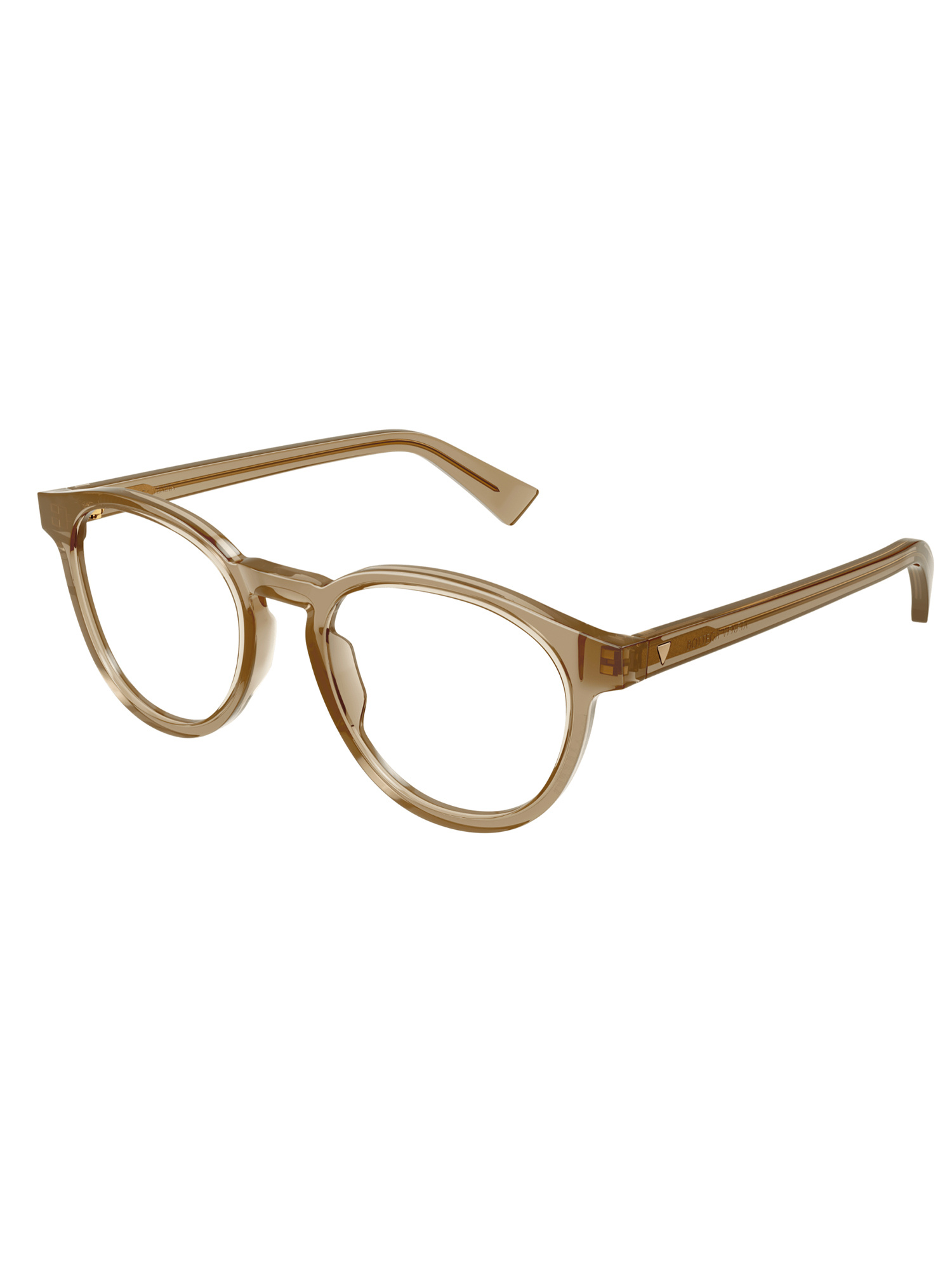 Bottega Veneta Round Frame Eyeglasses In Nude