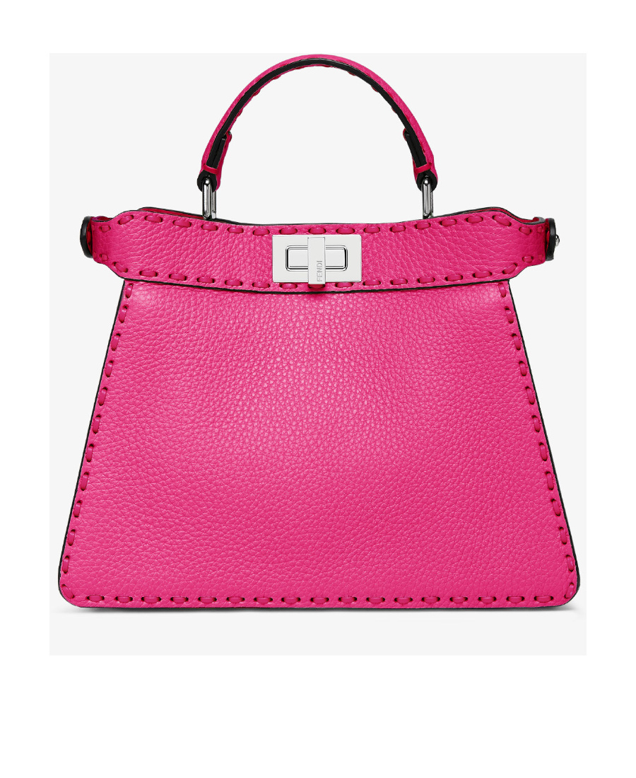 Fendi Logo Shoulder Bag In Pink