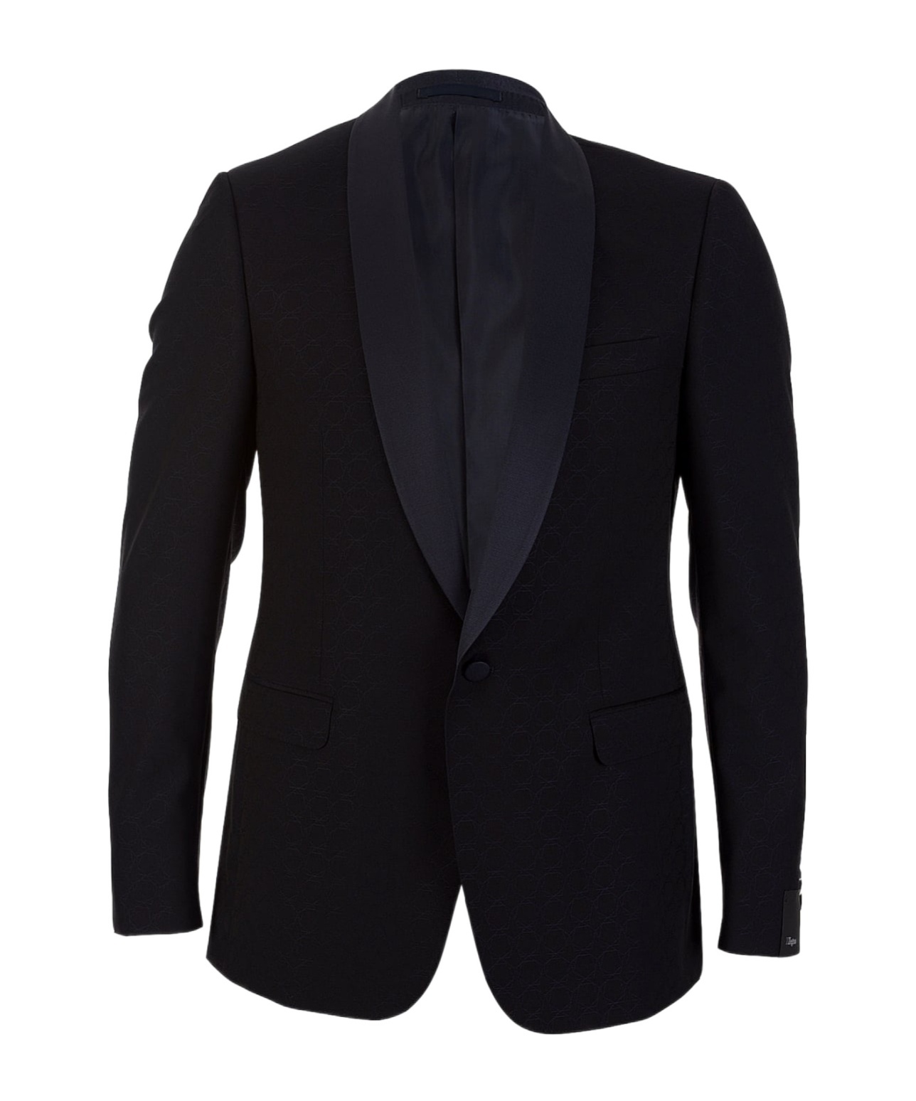 Zegna Z  Single-breasted Tailored Jacket In Black
