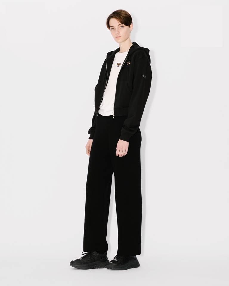 Kenzo Tiger Patch Zip-up Jacket In Black