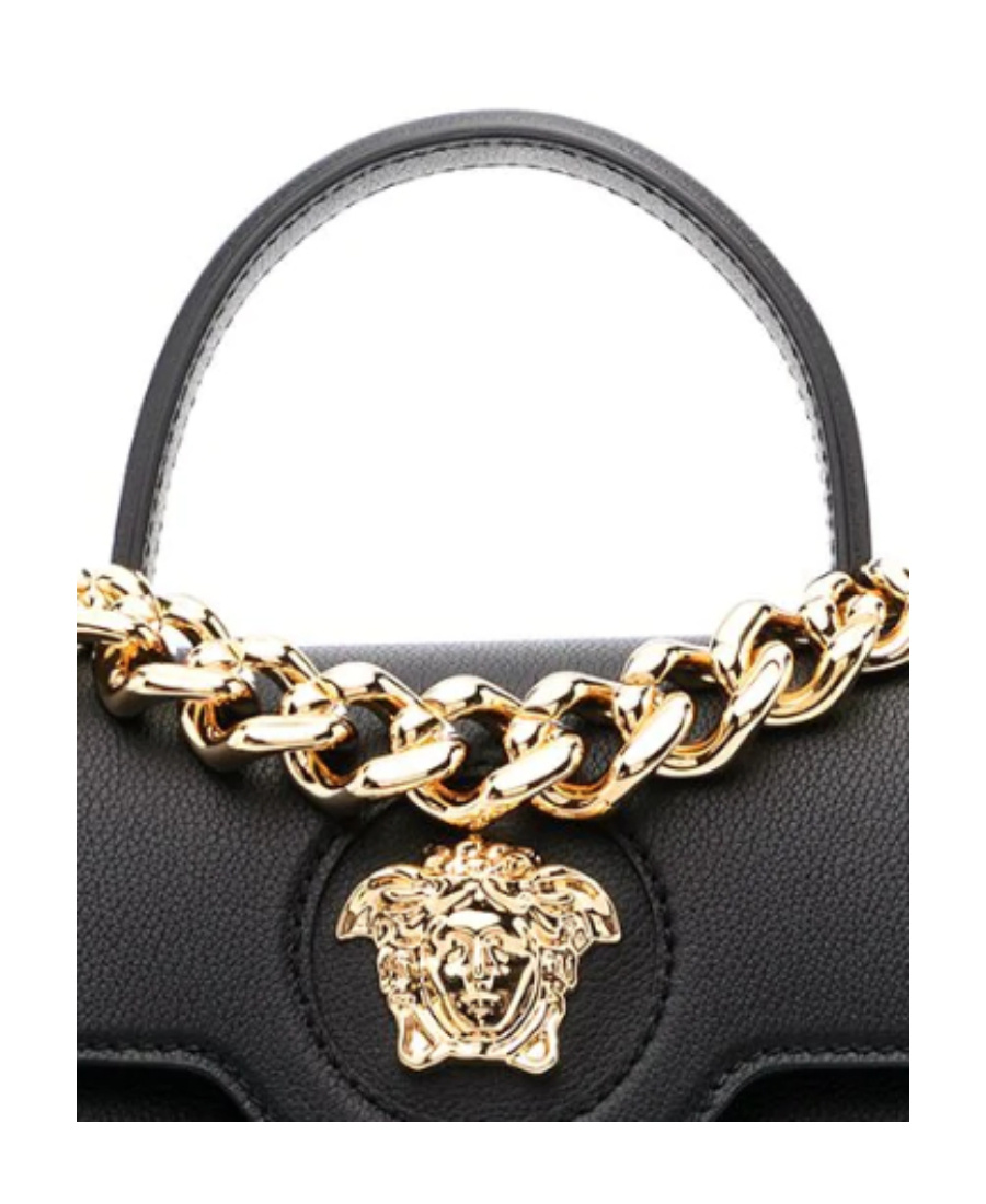 Versace Medusa Head Tote In Black