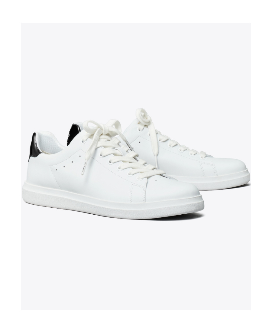 Tory Burch Branded Heel-counter Low-top Sneakers In White