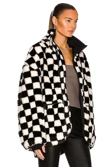 R13 PLAID LONG-SLEEVED CASUAL JACKET 