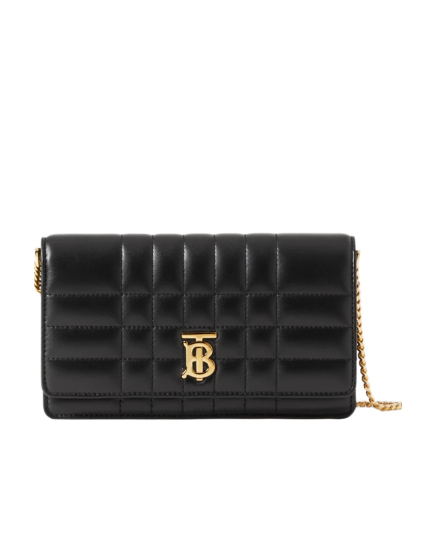 Burberry Quilted Leather Lola Mini Bag In Black