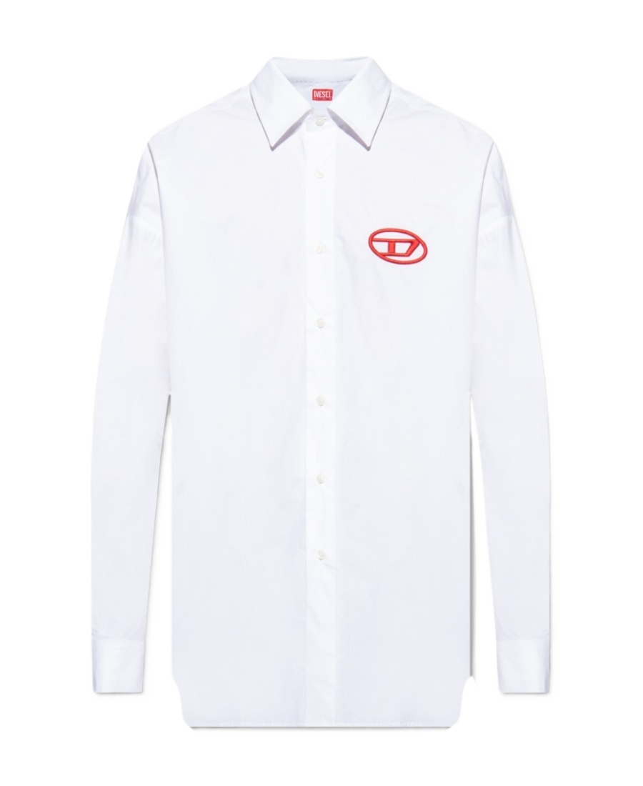 Diesel S-dou-plain Shirt In White