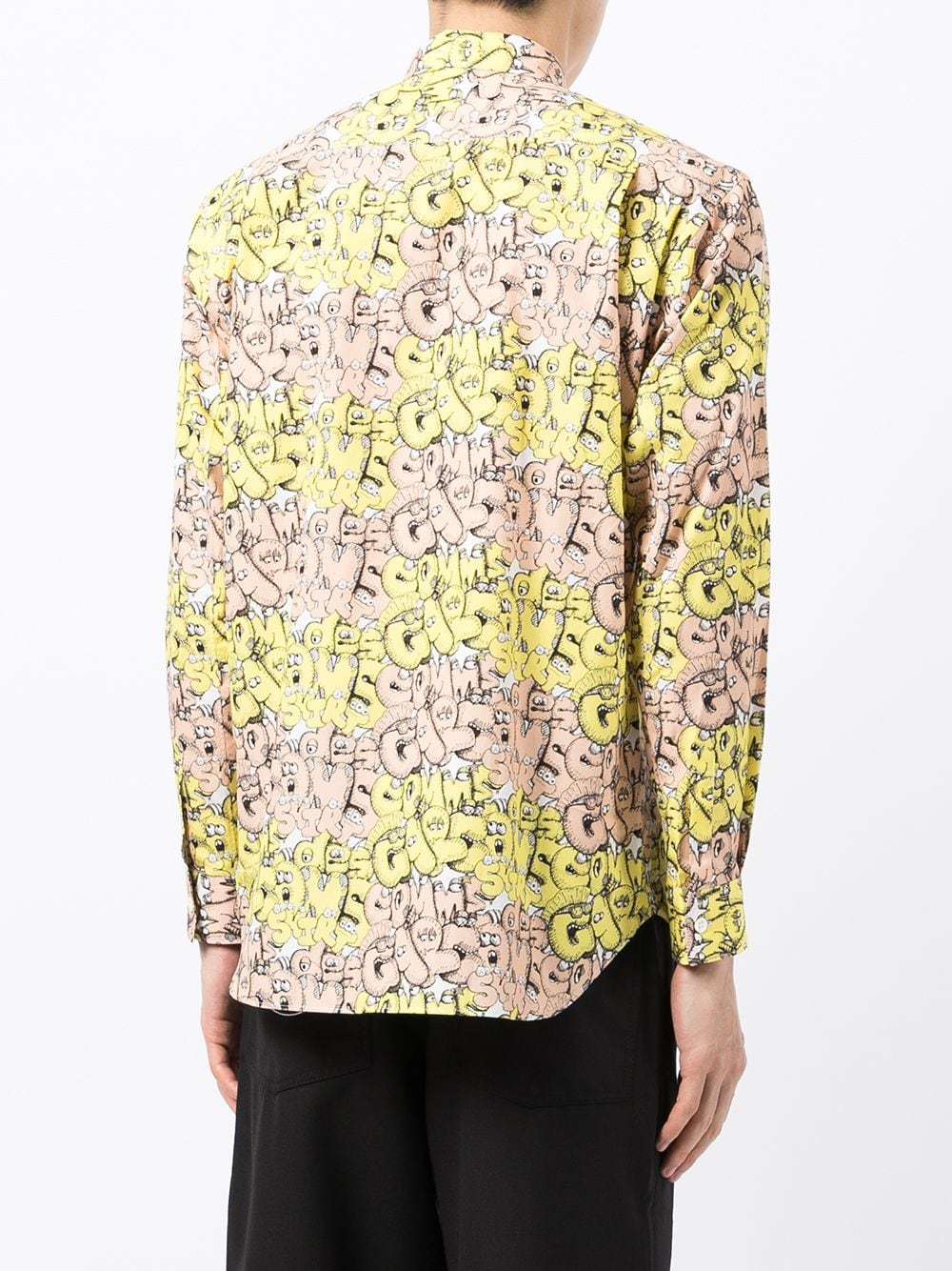 Comme Des Garçons Pattern Printed Shirt In Multicolor