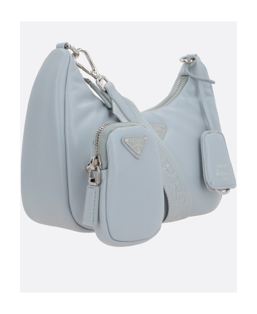 Prada Re-edition 2005 Chain Shoulder Bag In Blue