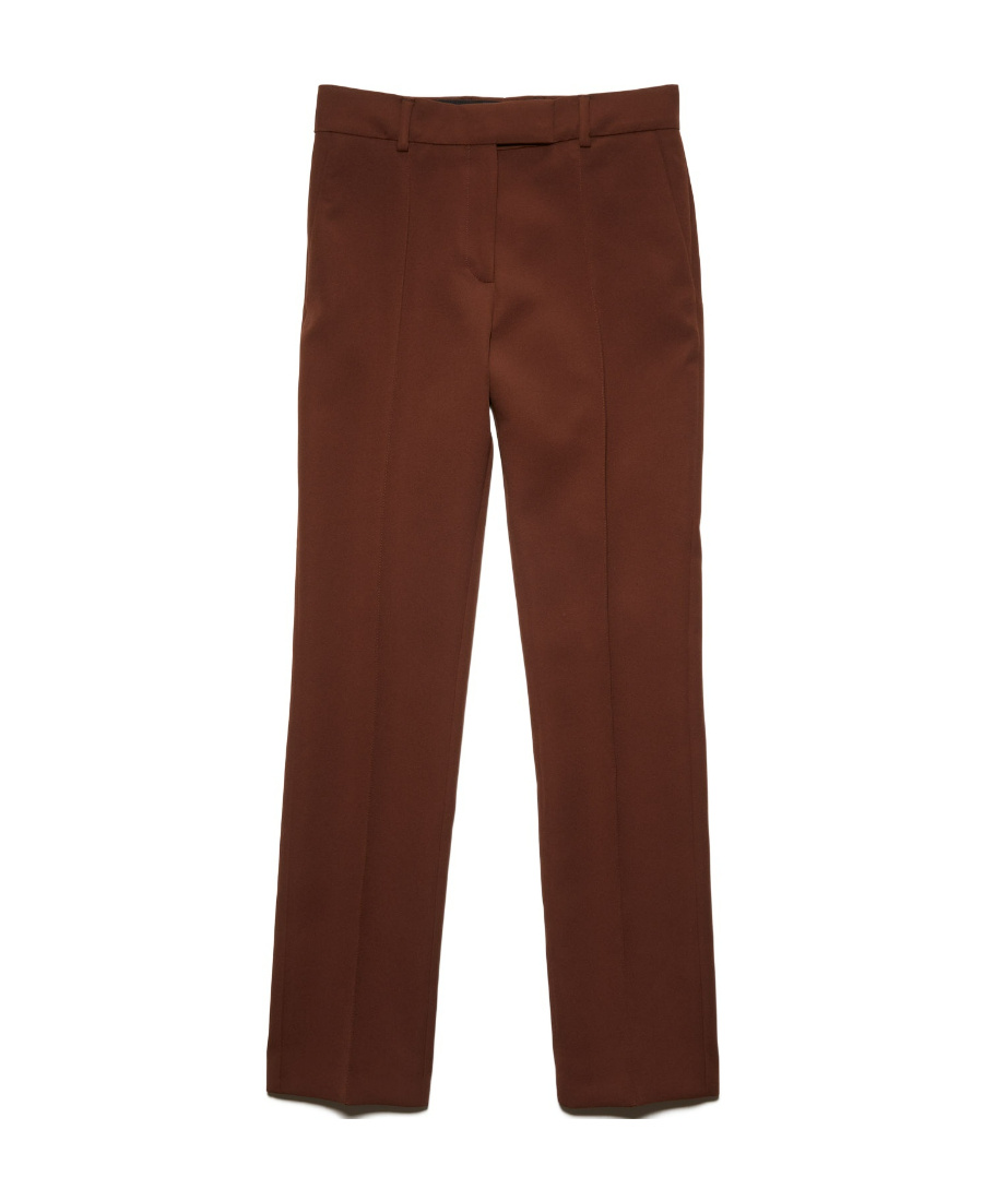 Acne Studios Tapered-leg Tailored Trousers In Brown
