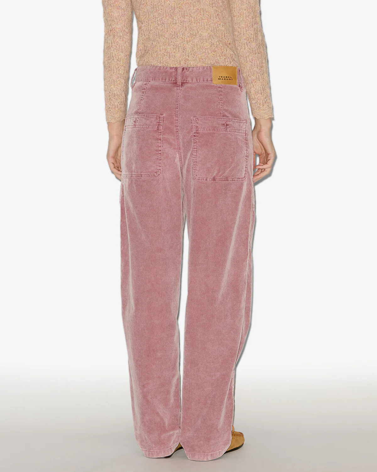 Isabel Marant Étoile Onyta Corduroy Pants In Pink