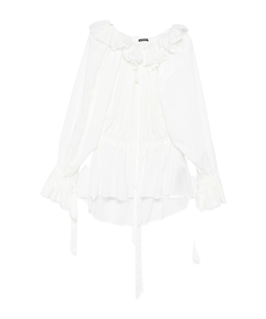 Ann Demeulemeester Bregje Ruffled Mini Dress In Gold