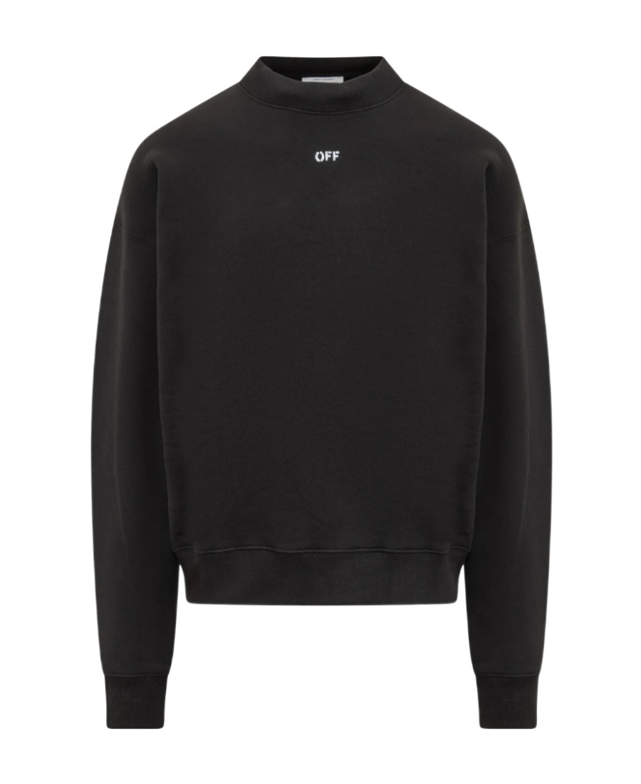 Shop Off-white Arrows-print Cotton Sweatshirt In Black