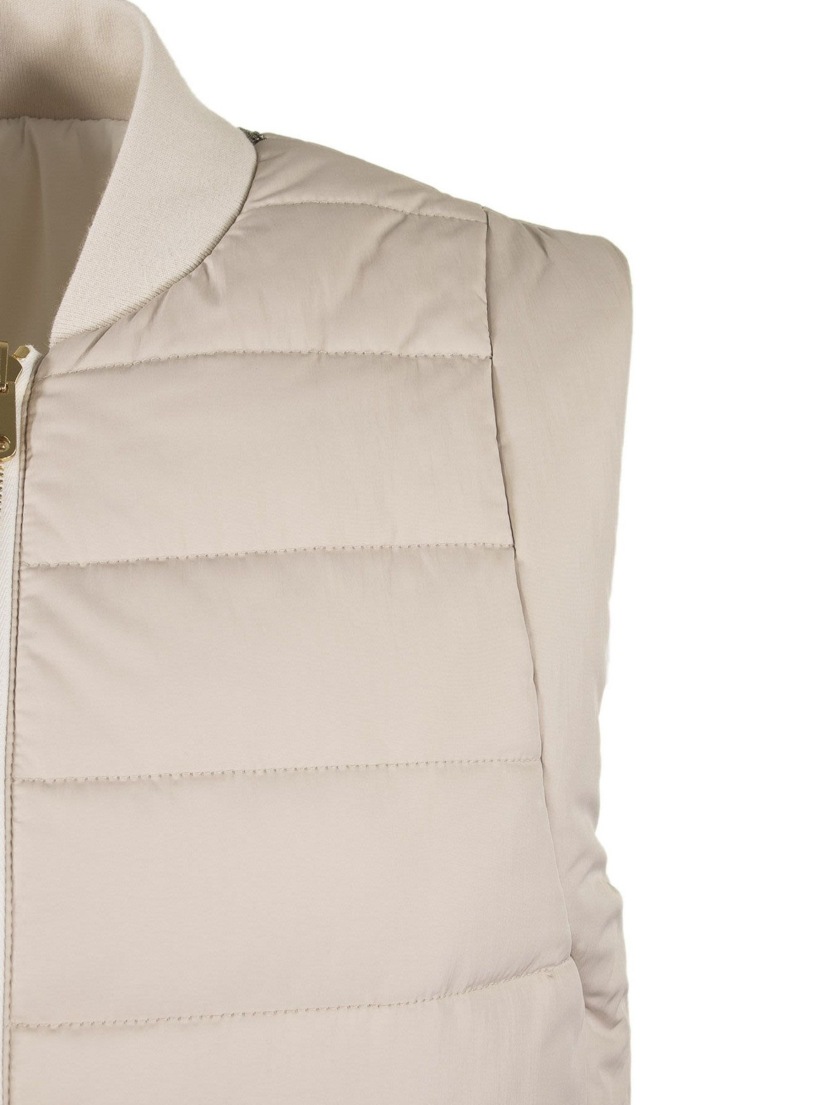 Brunello Cucinelli Women's Down Sleeveless Jacket In Nude