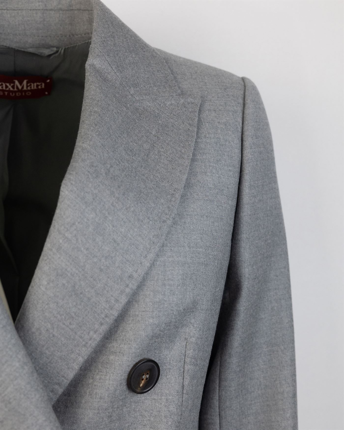 Max Mara Studio Jacket In Gray