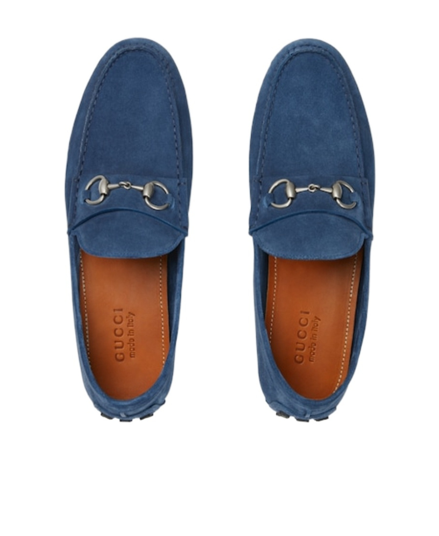 GUCCI HORSEBIT SUEDE DRIVING SHOES