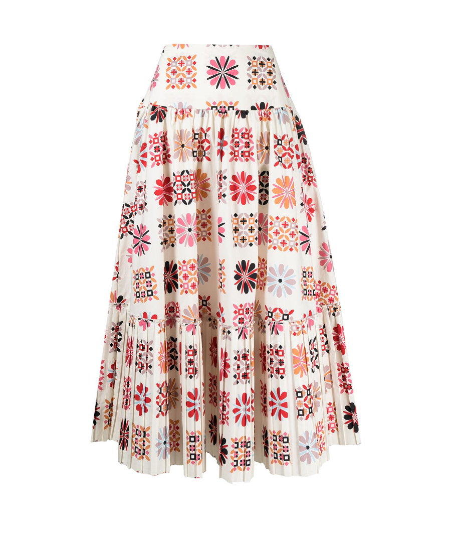 La Doublej Balletto Medium Length A-line Skirt In Pink