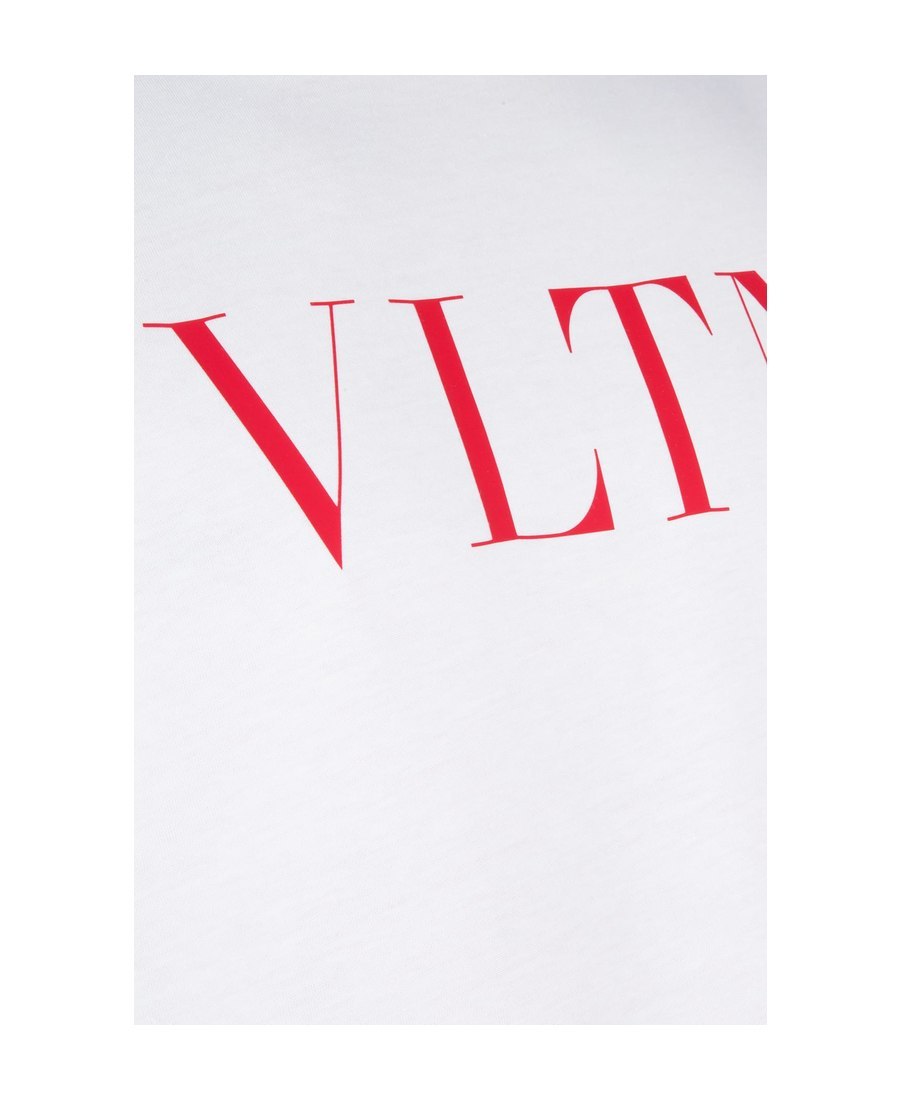 Valentino Vltn Cotton T-shirt In White