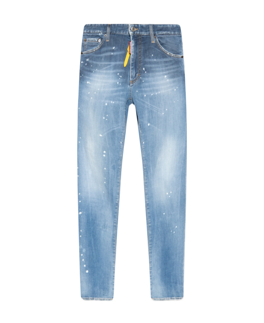 DSQUARED2 DSQUARED2 PAINT SPLATTER EFFECT STRAIGHT-LEG JEANS