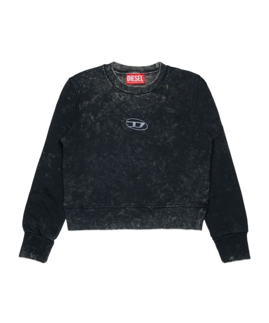Diesel Kids Slaccy Logo Sweatshirt In Black