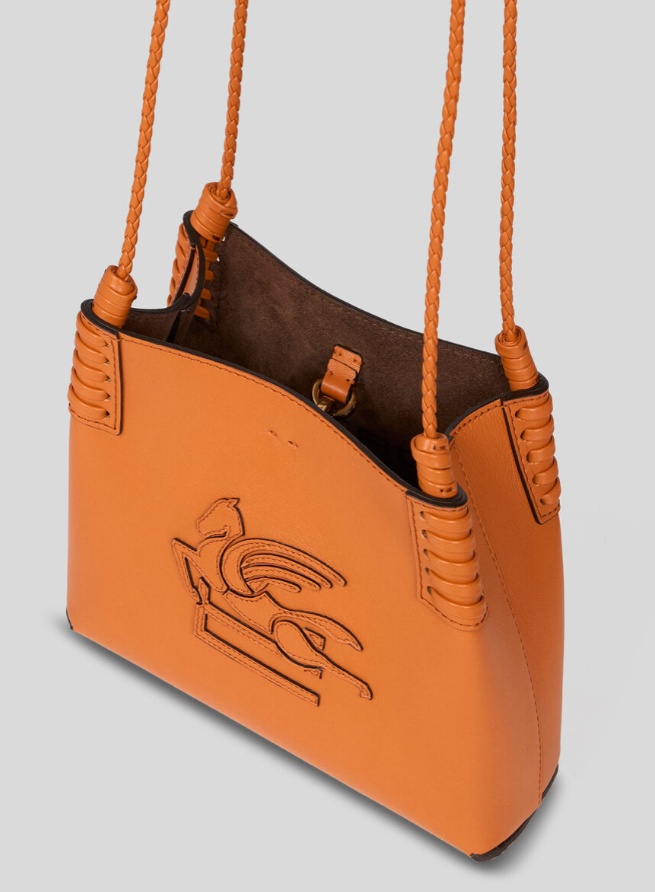 Etro Mini Libra Tote Bag In Orange
