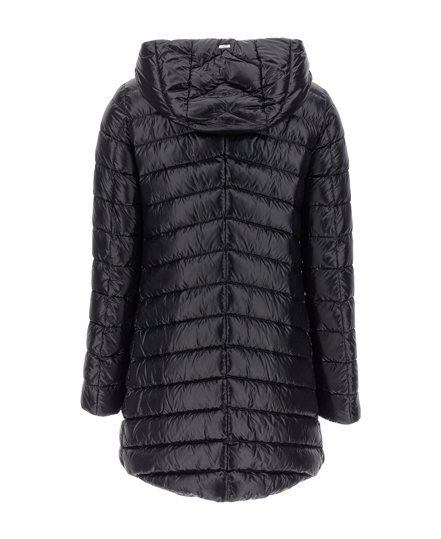 Herno Resort Hooded Down Jacket In Black