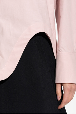 Attico Collared Neck Long Sleeves Shirt In Pink