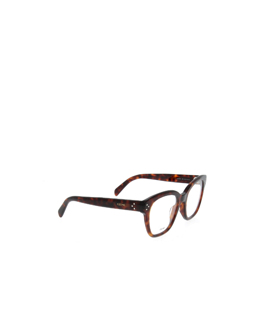 Celine Logo Glasses In Brown