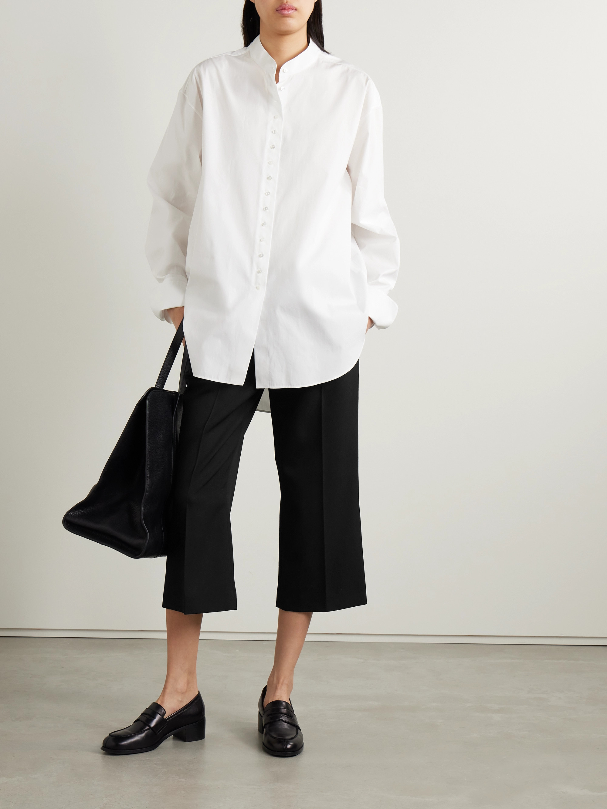 The Row Belt Ring Casual Pants In Black
