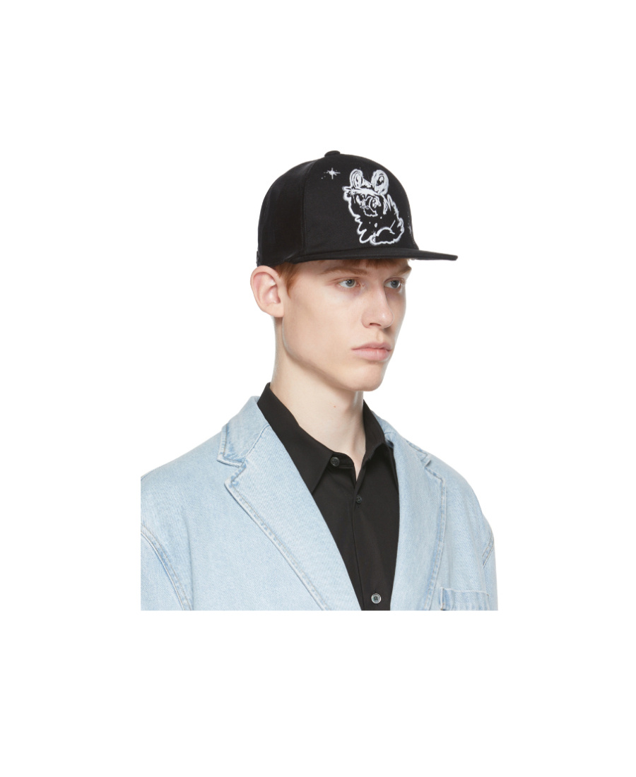 We11 Done Logo Baseball Cap In Blue