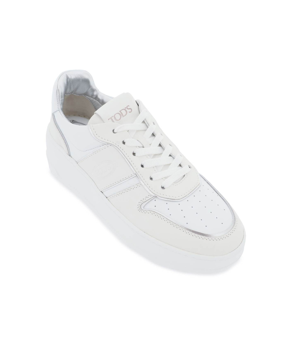 Tod's Women's Leather Platform Sneakers In White