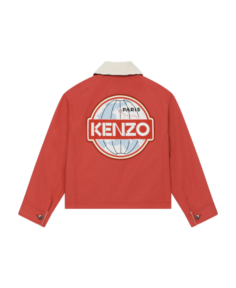 Kenzo Classic Pilot Casual Jacket In Brown