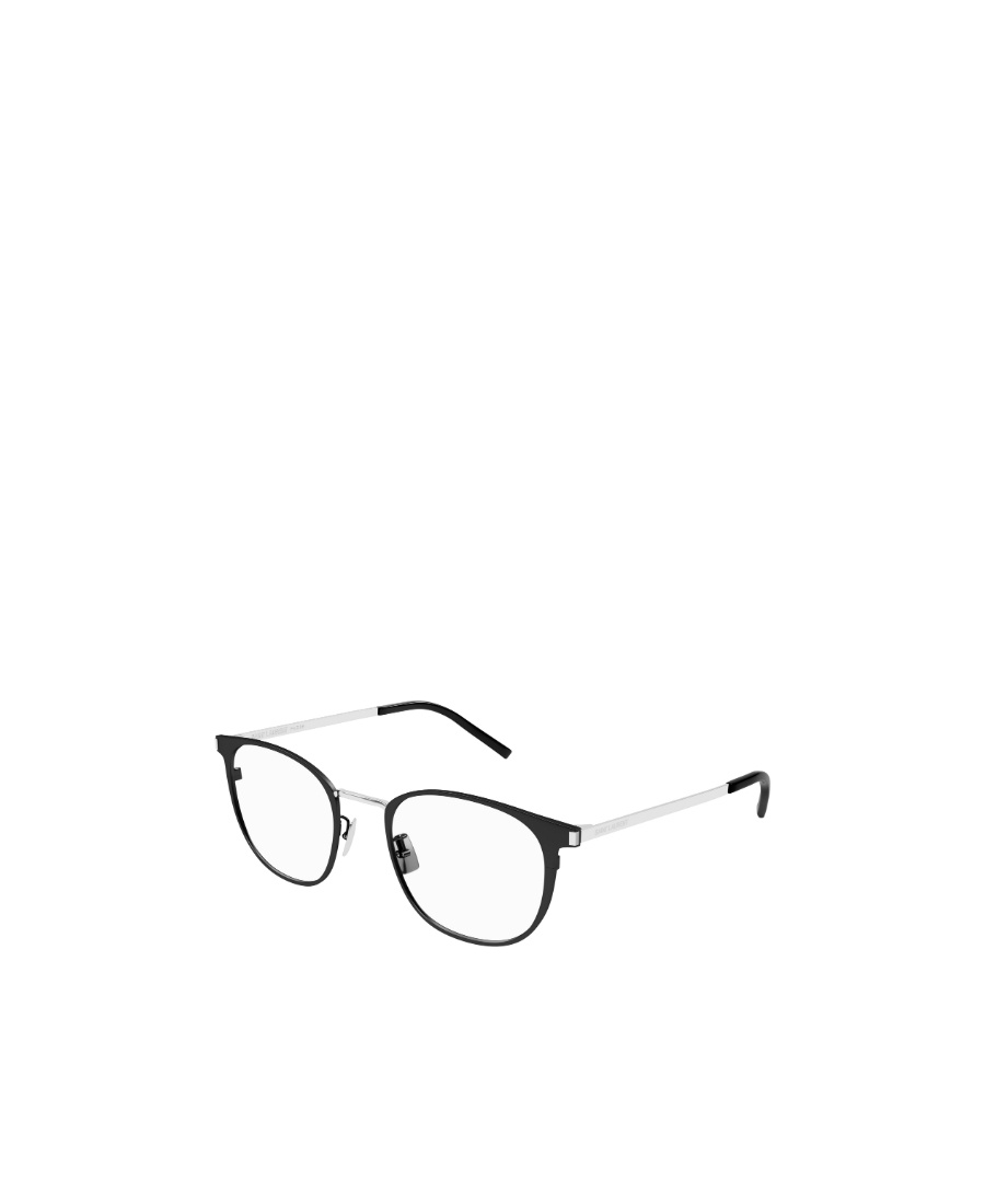 Saint Laurent Eyewear Round Frame Glasses In Black