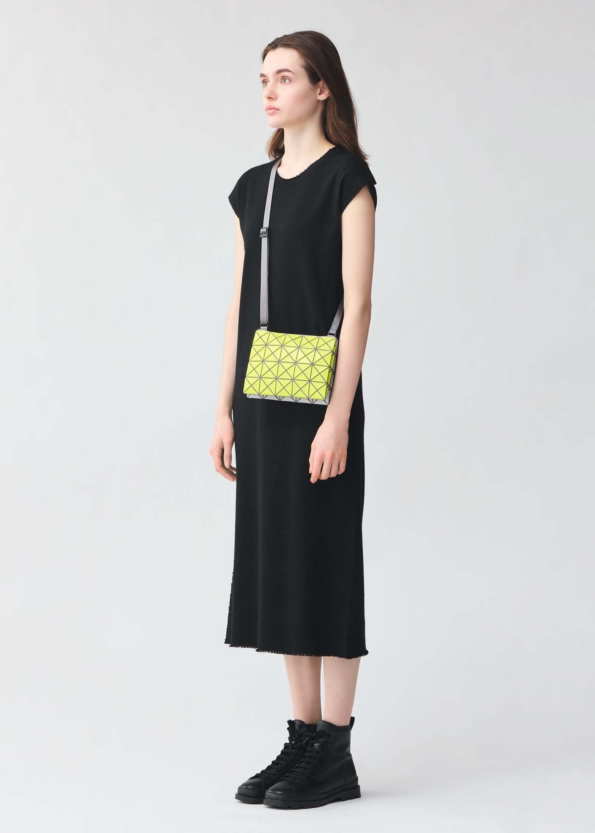 Bao Bao Issey Miyake Duo Geometric-pattern Cross Body Bag In Yellow