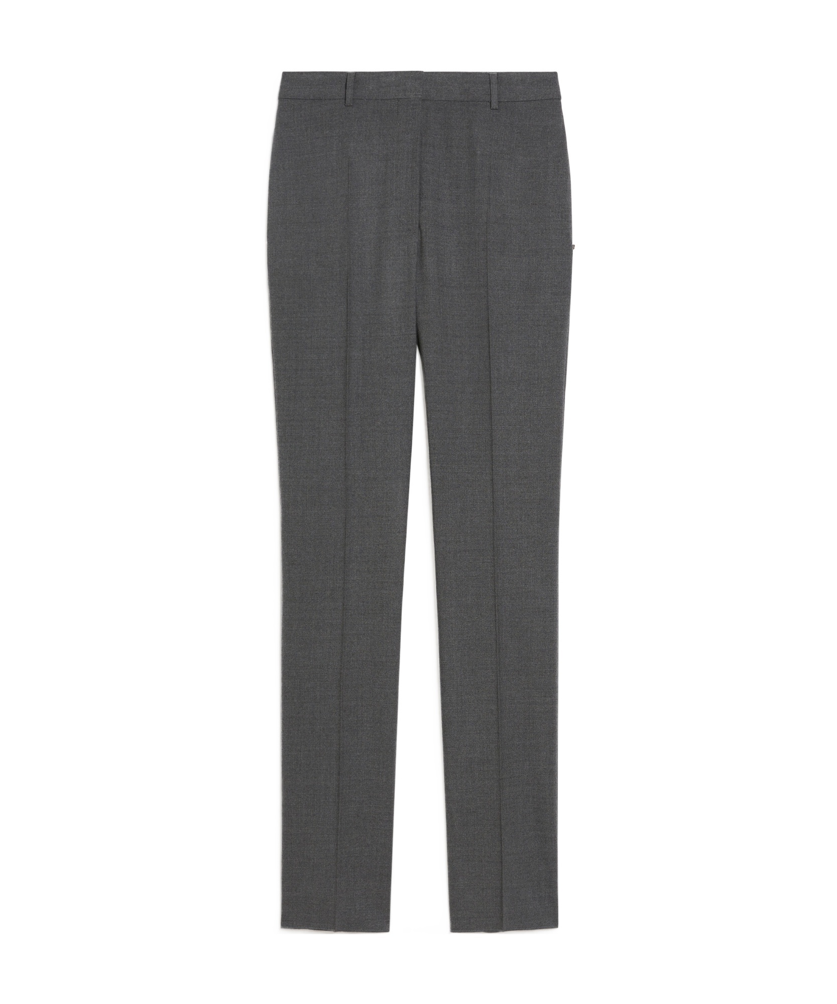 Sportmax Belt-loop Wool Casual Pants In Black