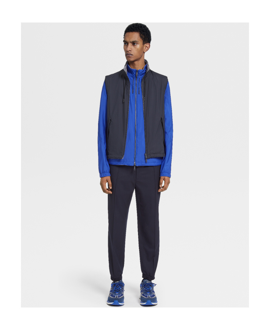 Zegna High Performance Wool Joggers In Black