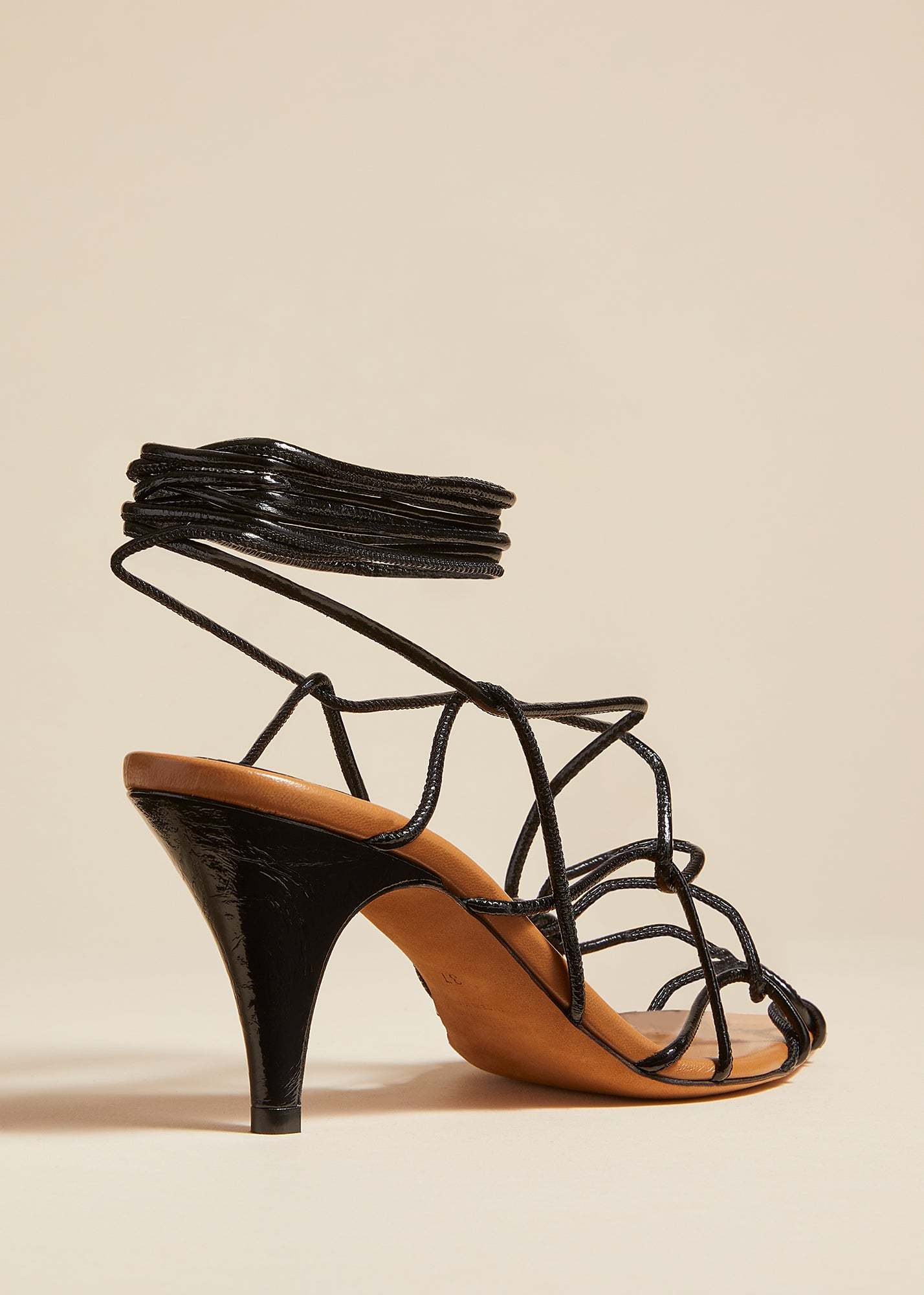 Khaite Pointed High-heeled Sandals In Black