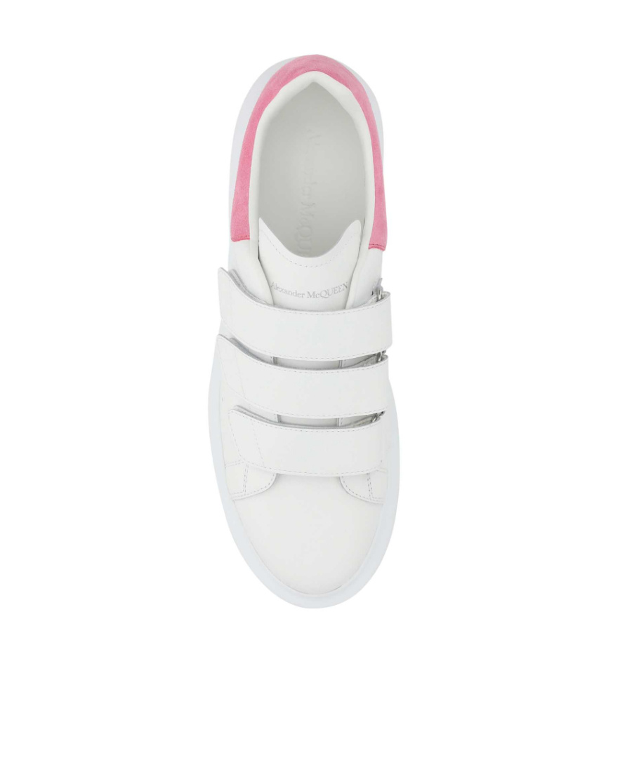 Alexander Mcqueen Leather Touch-strap Sneakers In White