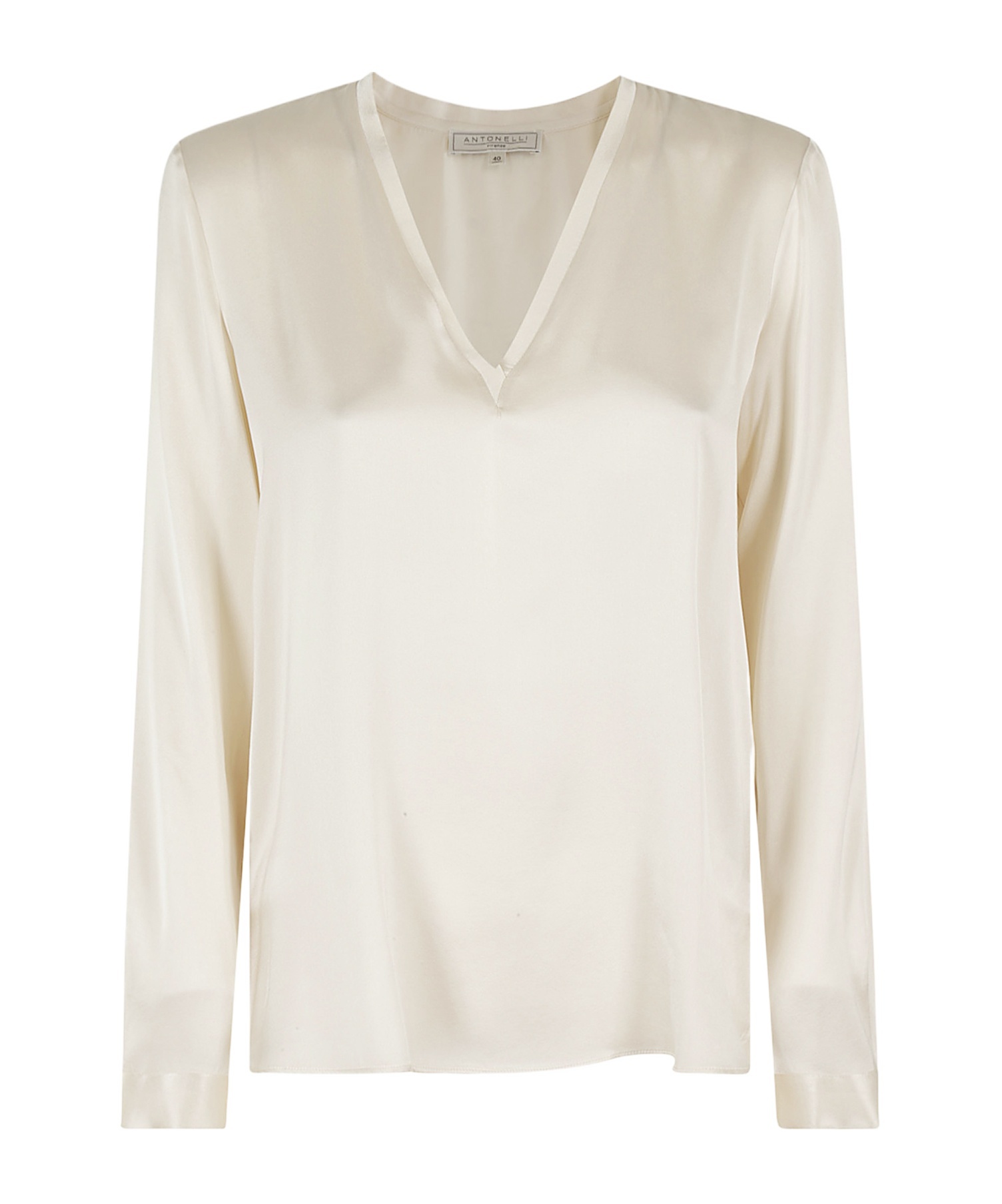 Antonelli Satin Blouse In White