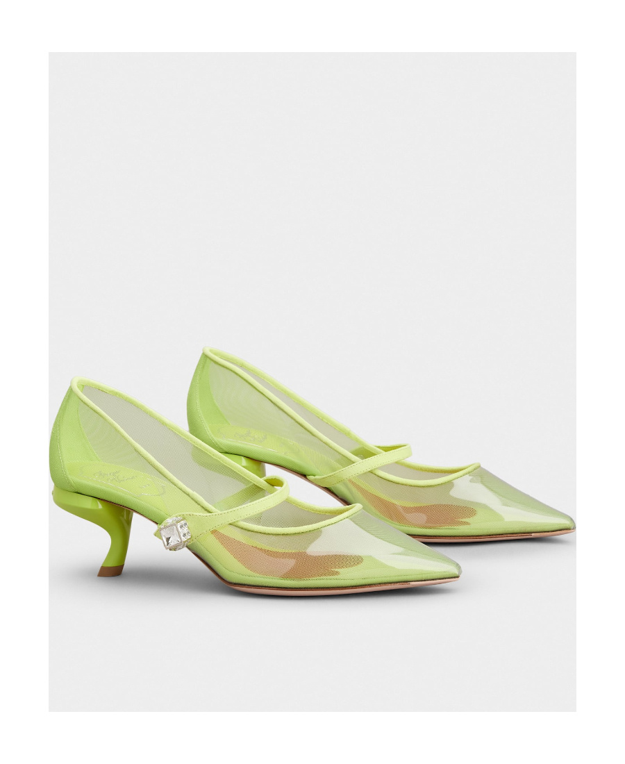 ROGER VIVIER VIRGULE BABIES PUMPS IN PVC 