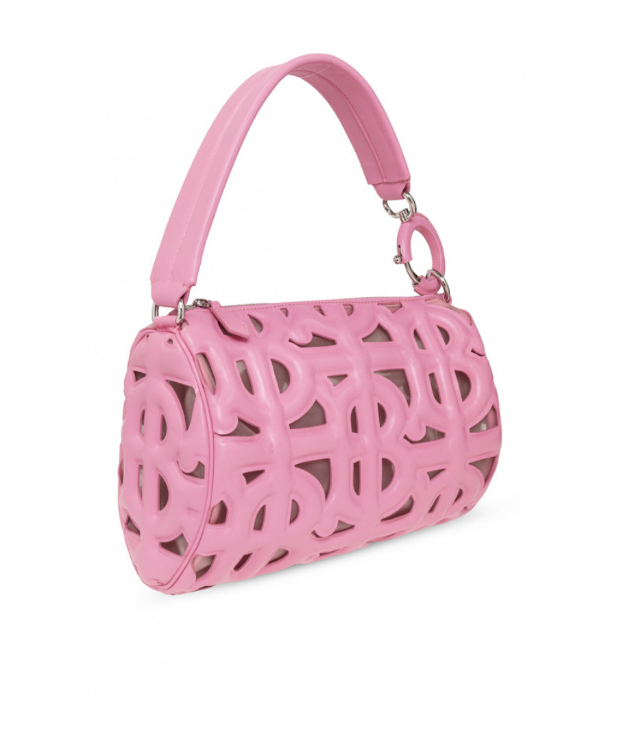Burberry Mini Quilted Monogram Freya Tote Bag In Pink