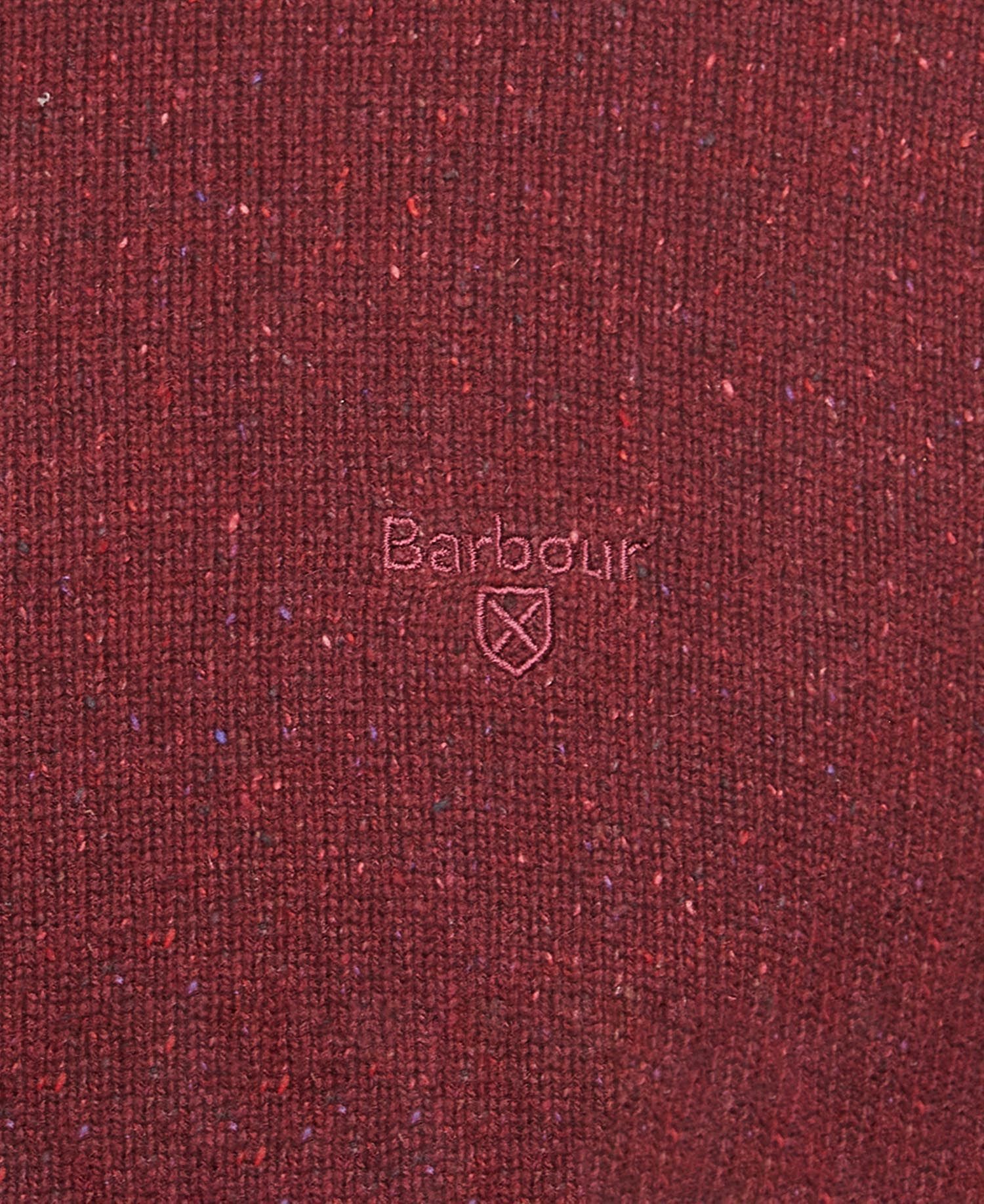 Barbour Crewneck Knitted Jumper In Red