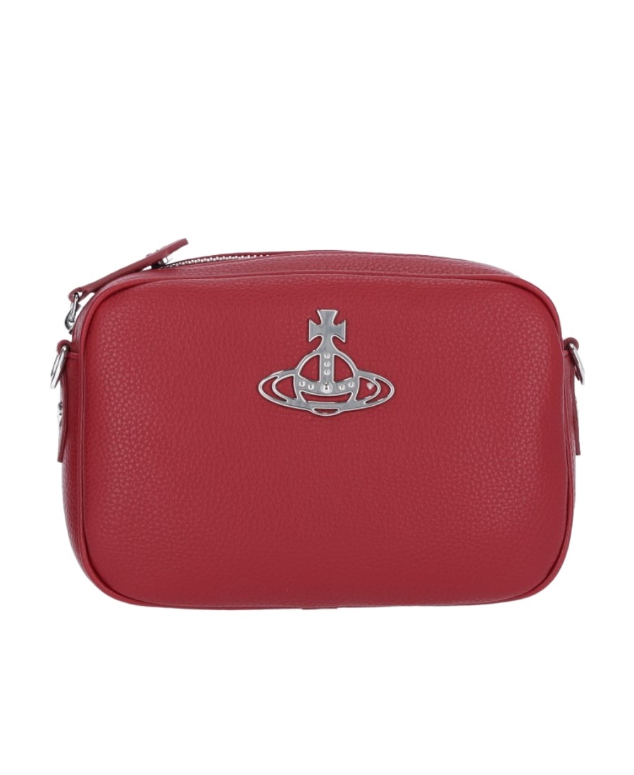 Vivienne Westwood Anna Orb-plaque Crossbody Bag In Red